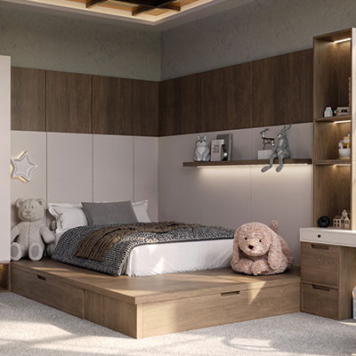 طراحی داخلی اتاق کودک جاپاندی