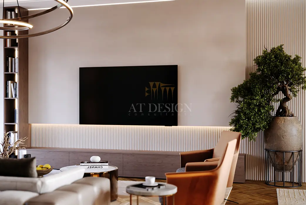 طراحی داخلی نشیمن مدرن