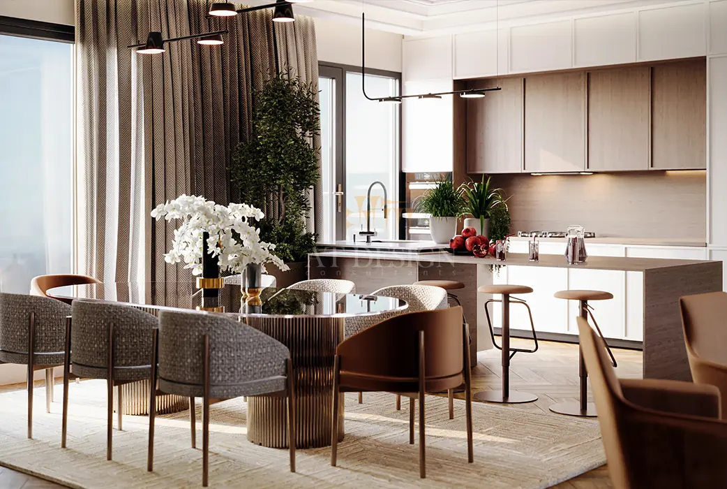 طراحی داخلی نشیمن مدرن