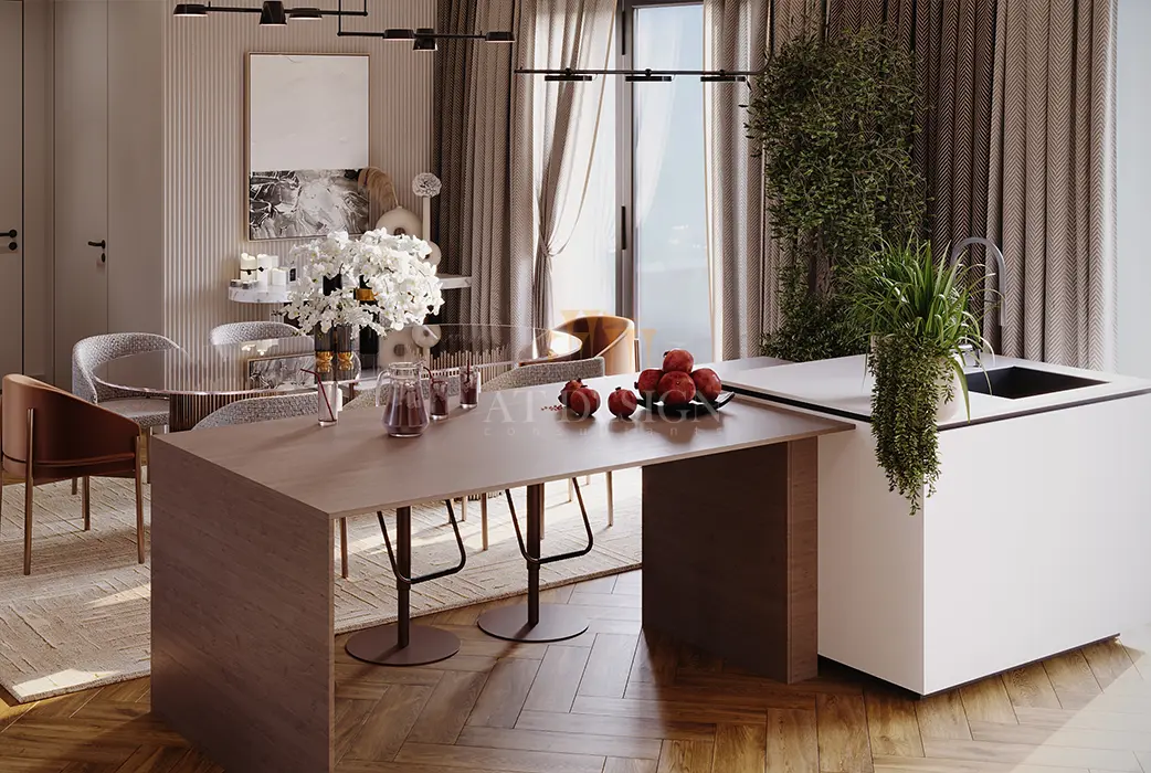 طراحی داخلی نشیمن مدرن