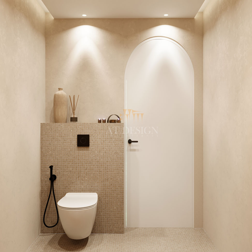 طراحی سرویس بهداشتی مدرن و روستیک