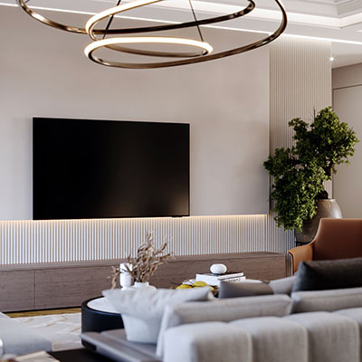 طراحی تیوی وال مدرن