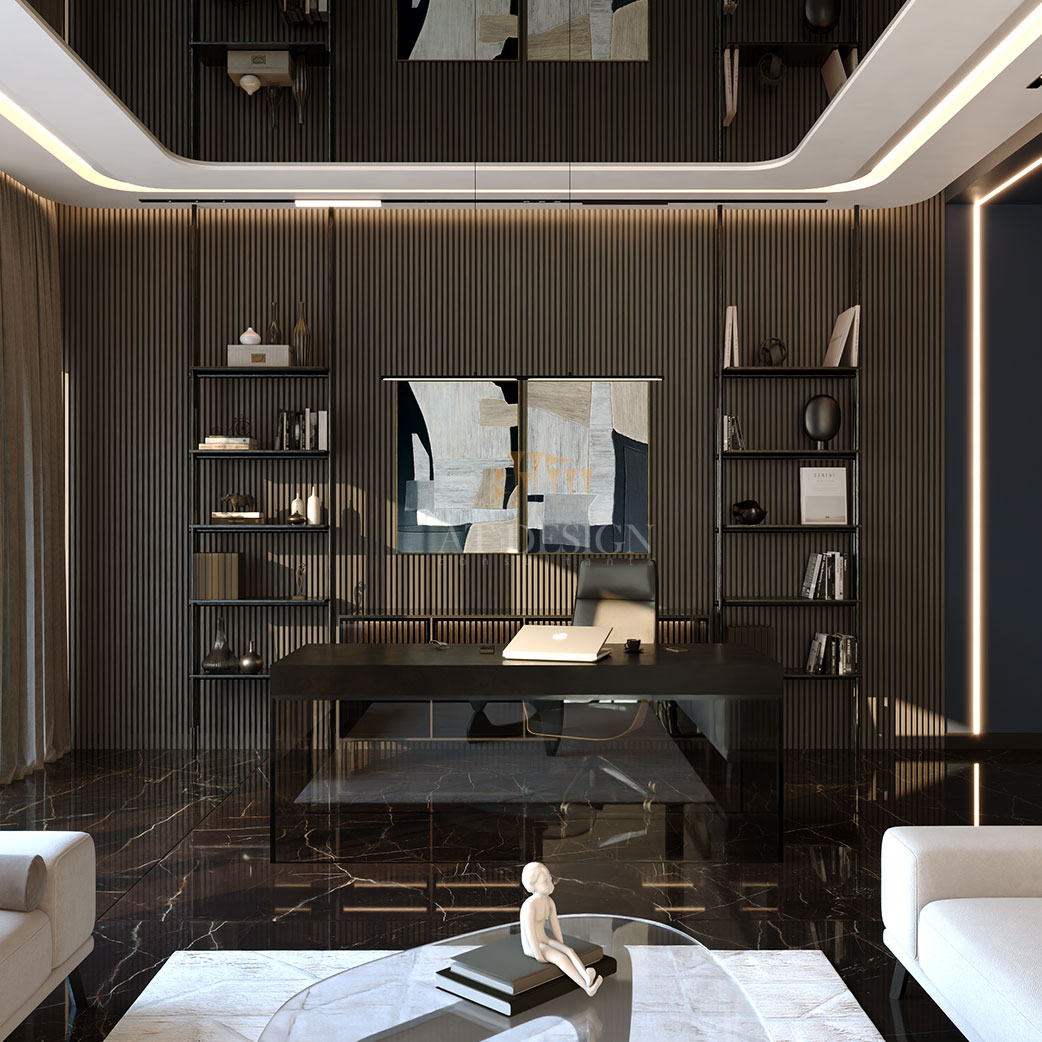 طراحی دفتر کار مدرن فرشته