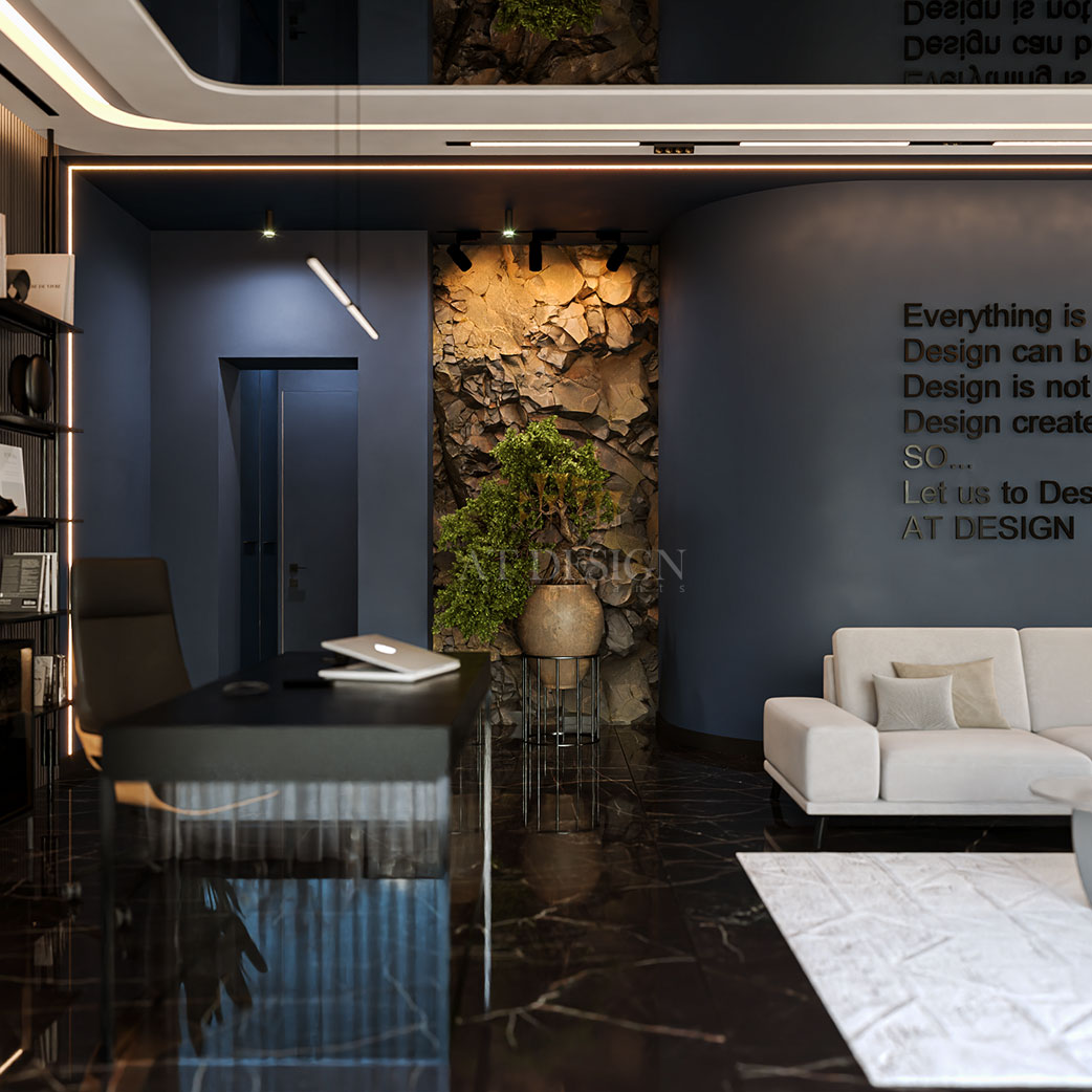 طراحی دفتر کار مدرن فرشته