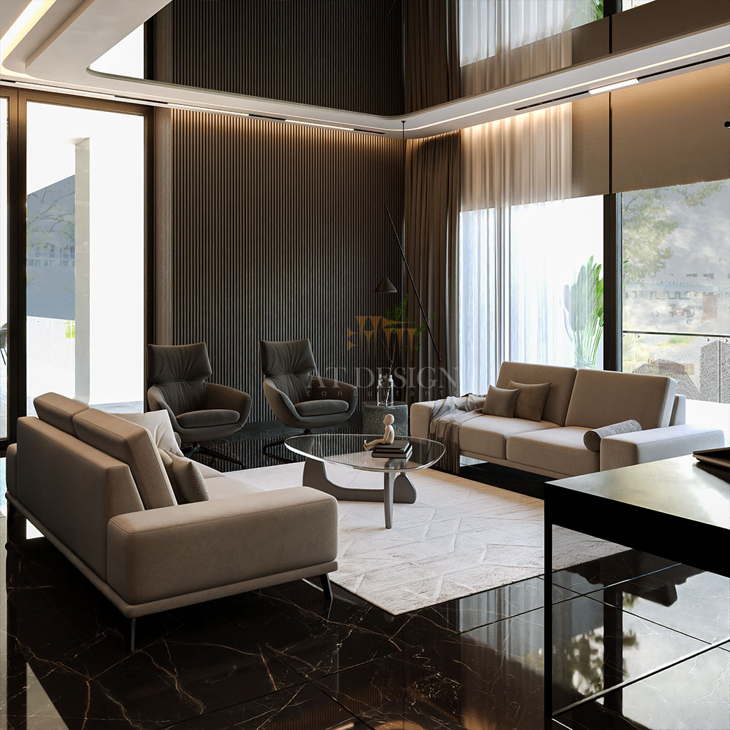 طراحی دفتر کار مدرن فرشته