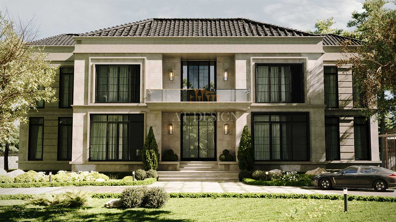 پروژه ویلایی نئوکلاسیک لیتوانیا، اروپا