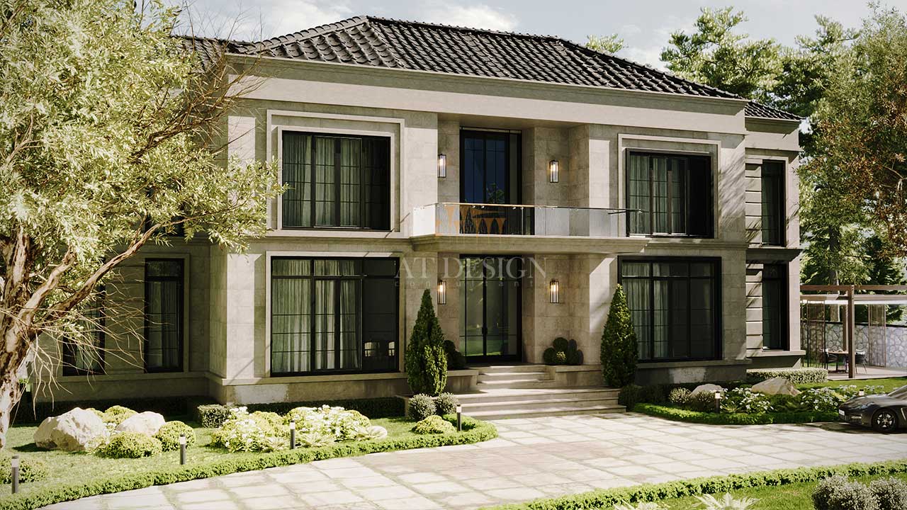 پروژه ویلایی نئوکلاسیک لیتوانیا، اروپا