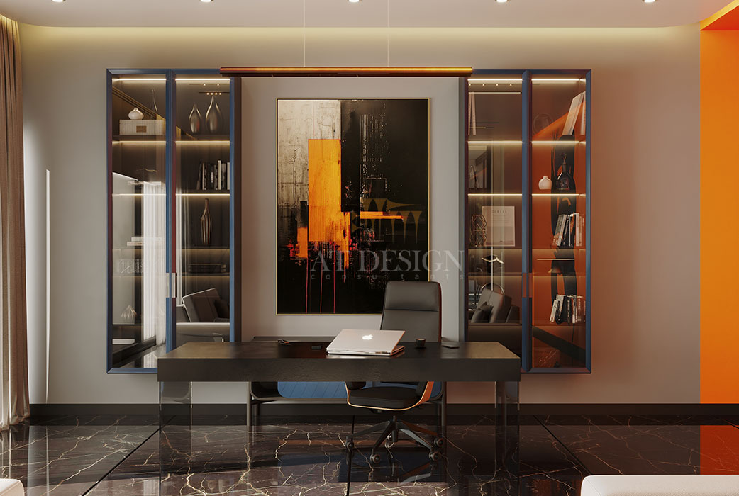 طراحی آلترناتیو دوم دفتر کار مدرن در برج فرشته