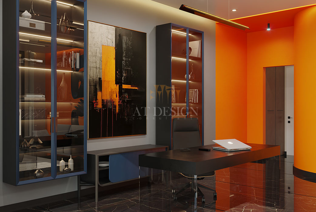 طراحی آلترناتیو دوم دفتر کار مدرن در برج فرشته