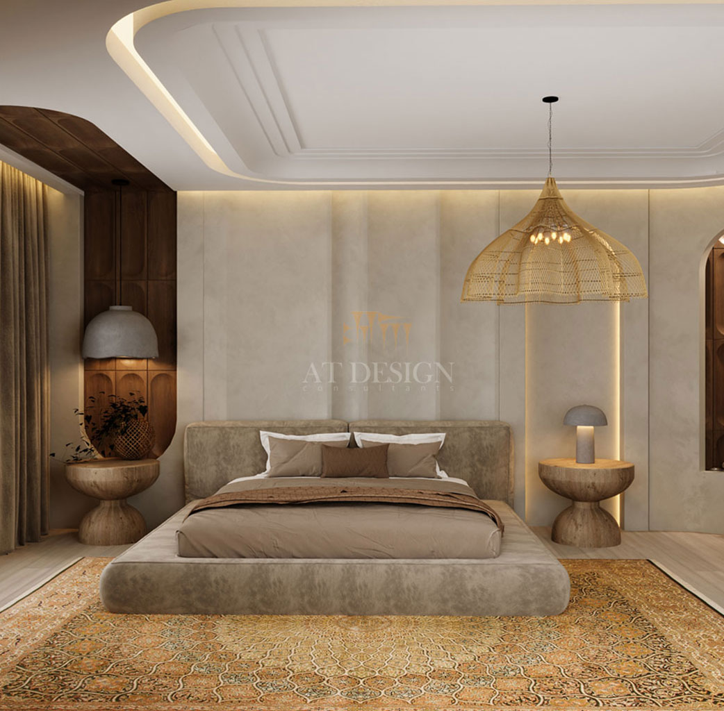 طراحی داخلی اتاق خواب مینیمال مدرن