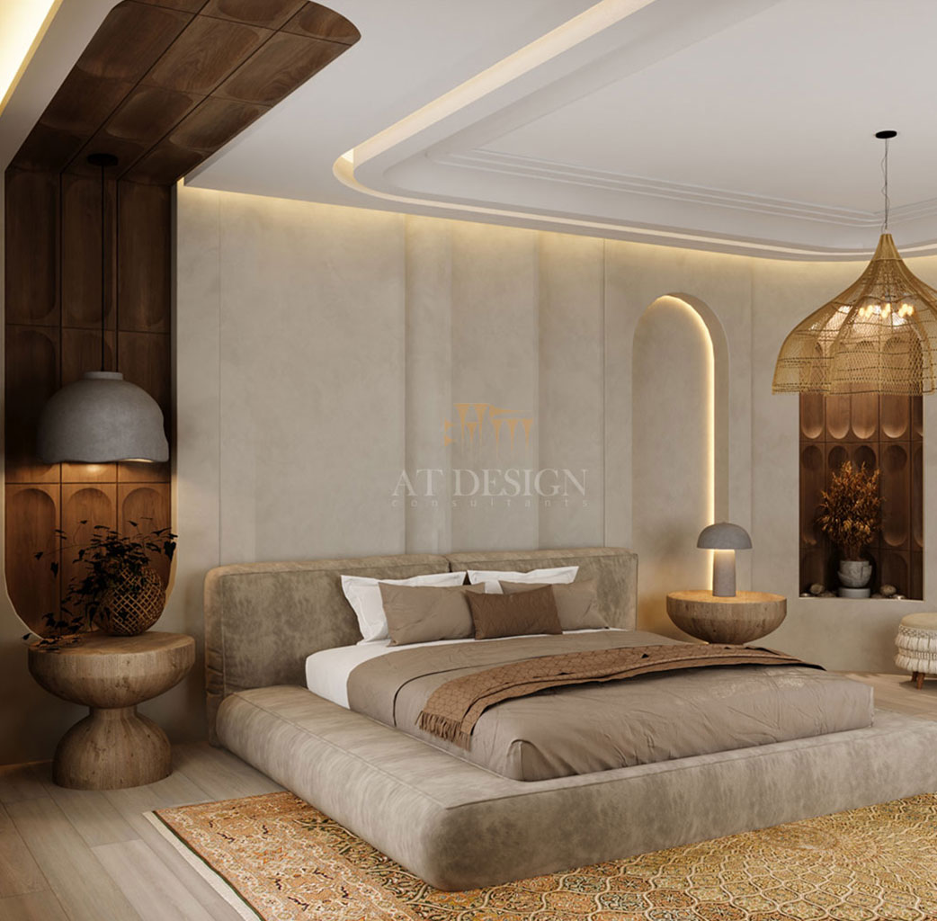 طراحی داخلی اتاق خواب مینیمال مدرن