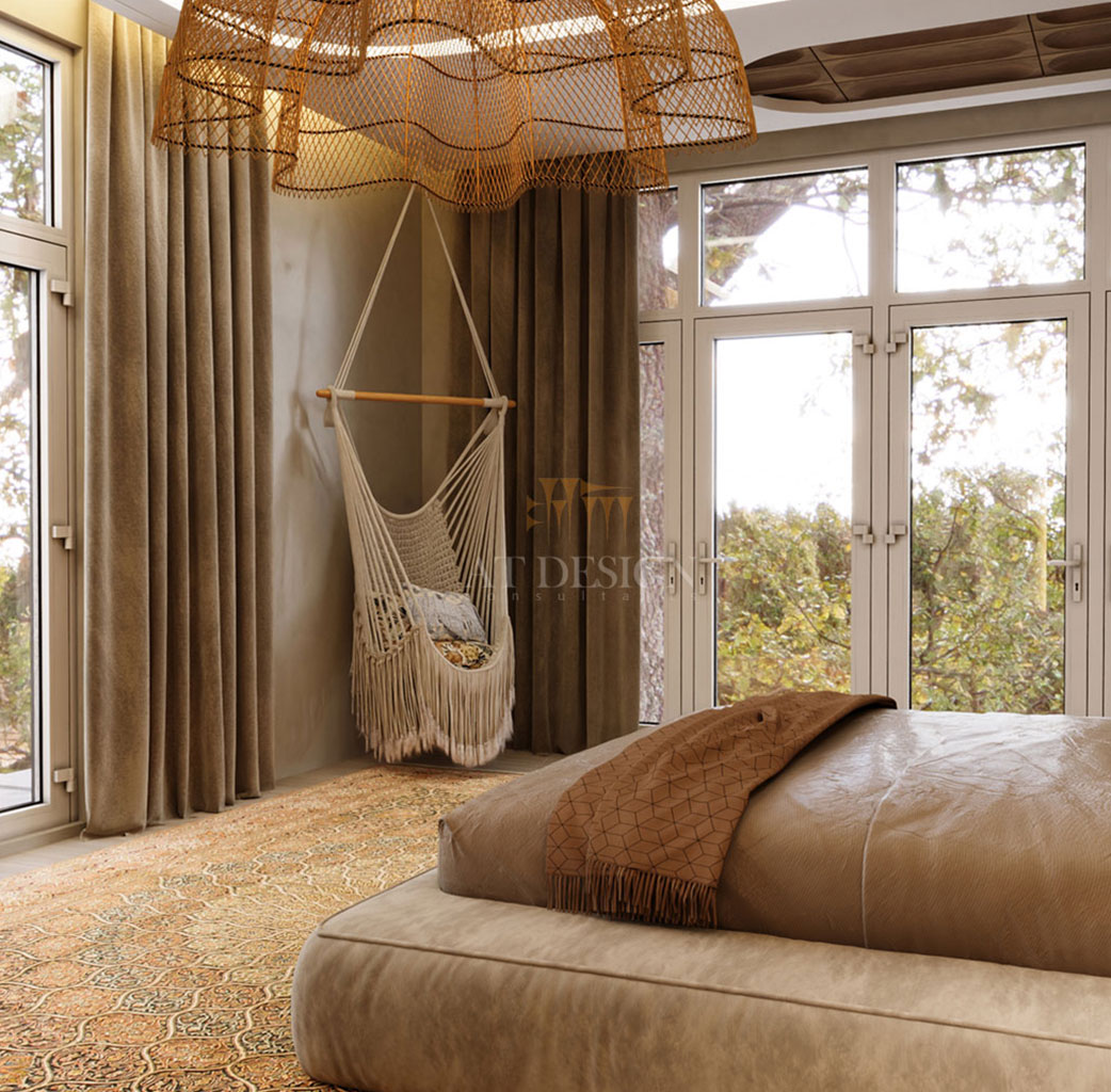 طراحی داخلی اتاق خواب مینیمال مدرن