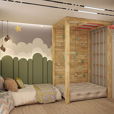 طراحی داخلی اتاق کودک از دنیای بازی