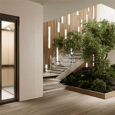 طراحی ورودی لوکس دوبلکس