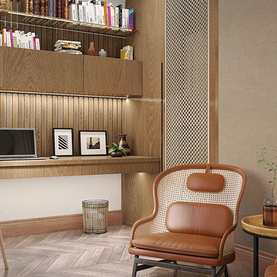 طراحی اتاق کار با هارمونی رنگها