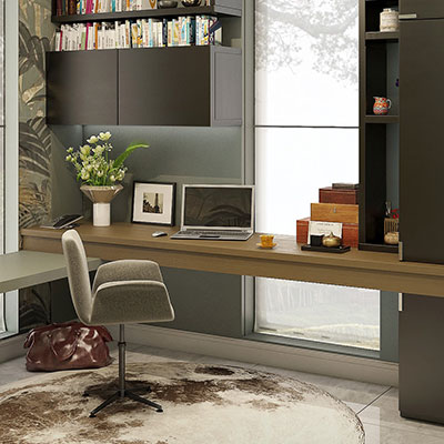 طراحی اتاق کار خانگی با الهام از طبیعت